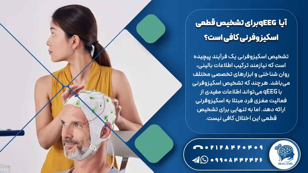 نورولوژیست در حال گرفتن نقشه مغزی مرد میانسال