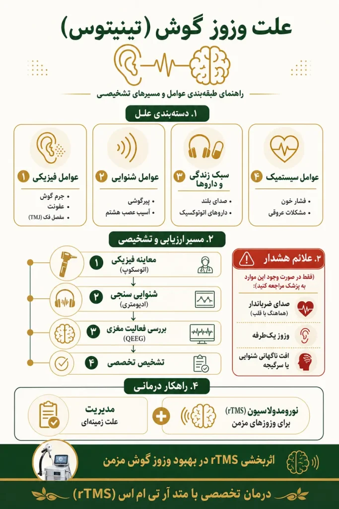 علت وزوز گوش