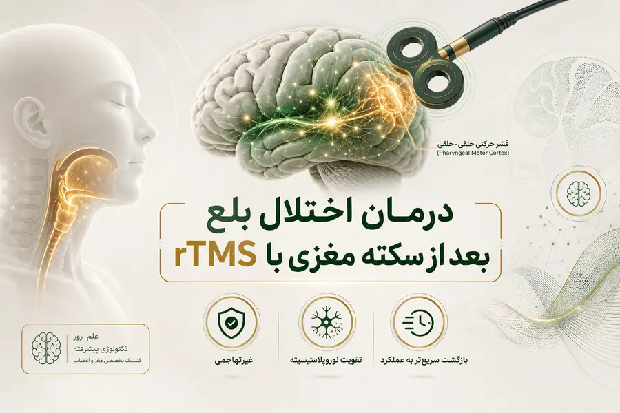درمان اختلال بلع بعد از سکته مغزی با rTMS