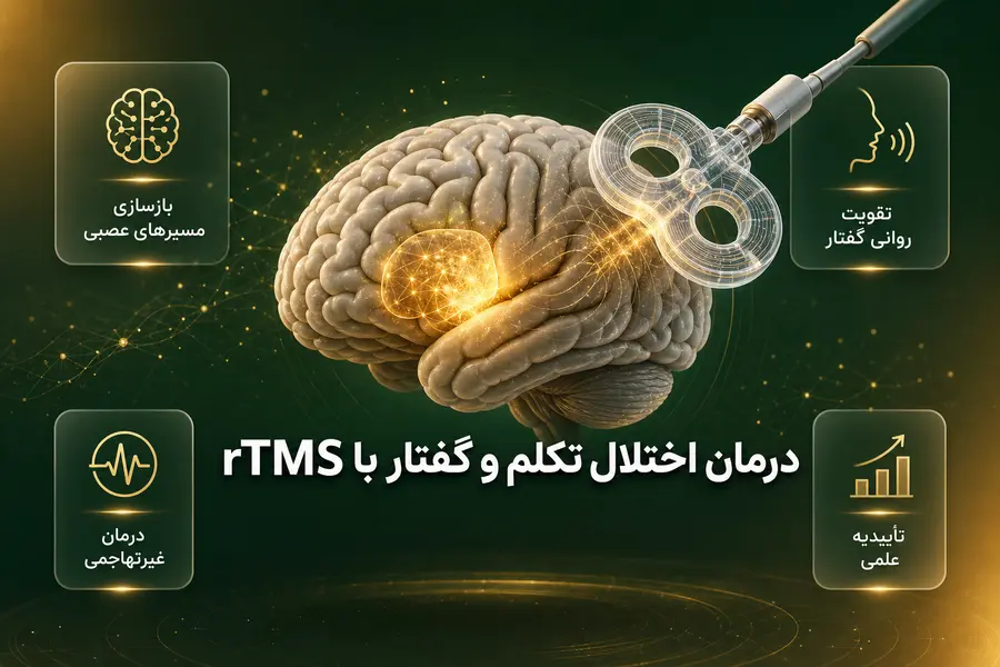 درمان اختلال تکلم و گفتار با rTMS